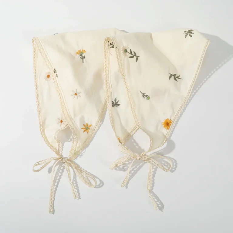 Fabric Printing Triangle Scarf Flower Hair Bands Turban Bandana Headbands For Women Sweet Retro Headwarps Hair Accessories