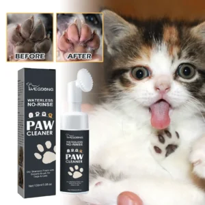 Pet Paw Cleaner | No-Rinse Foaming Cleaner | Gentle, pH Balanced, Deep Cleansing, Safe, with Silicone Bristle Brush - Image 6