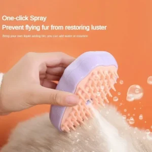 3 in 1 Cat Comb Brush Electric Spray Cat Steam Brush Spray Cat Hair Brushes for Massage Pet Float remover Cat Supplies - Image 3
