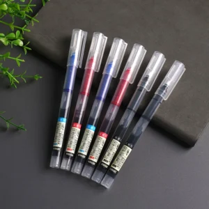10-Pack of High-Capacity Direct Liquid Rollerball Pens, Suitable for Office Work and Study, Gel Ink Pens - Image 2