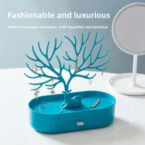 Creative Deer Antler Jewelry Display Stand Earring Necklace Storage Organizer Plastic Material from Mainland China - Image 3