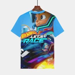 Hot Wheels Print Baby Clothing 3 to 14 Years Male Outdoor Clothes for Disneys Children Boy Girl Child T-Shirt Top Shirts
