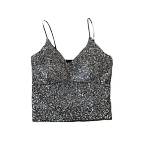 Sexy Sparkling Crop Top Women's Summer New Style Integrated Pad Design Sensual Outerwear Vest Glittering Trendy Female Wear - Image 5