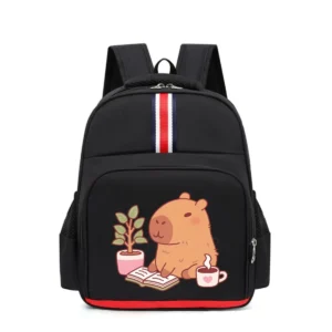 Cute Capybara School Backpack For Children Teeneger Large Schoolbags Boys Girls Student Book Bags Cartoon Capybara Bags Gifts