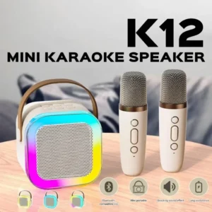 NEW Hot K12 Bluetooth Speaker Portable Home Cute Karaoke Mini Wireless Audio with Microphone K Song Family Singing Machine - Image 2