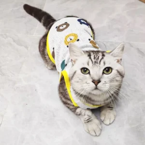 Cheap Sphynx Cat Vest Tshirt Summer Mesh Pet Sleeveless Clothes for Cats Gotas Katten Kedi mascotas Shirts Sunscreen Clothing - Image 3
