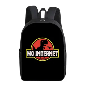 Dinosaur print backpack for primary and secondary school students, children's large capacity backpack, backpacks - Image 6
