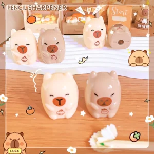 Aesthetic kawaii Pretty stationery creative Office supplies back to School supplies capybara pencil sharpener For school - Image 2