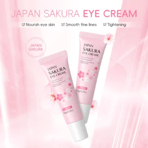 LAIKOU Sakura Anti-Wrinkle Eye Cream Cherry blossoms Remove Dark Circles Eye Bag Eye Care Against Puffiness - Image 4