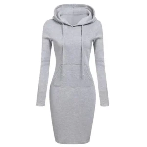 Ladies Dress Autumn Women Hooded Dresses Hoodies Women Sweatshirts Women Hoodies Dress Tops Ladies Clothing - Image 4