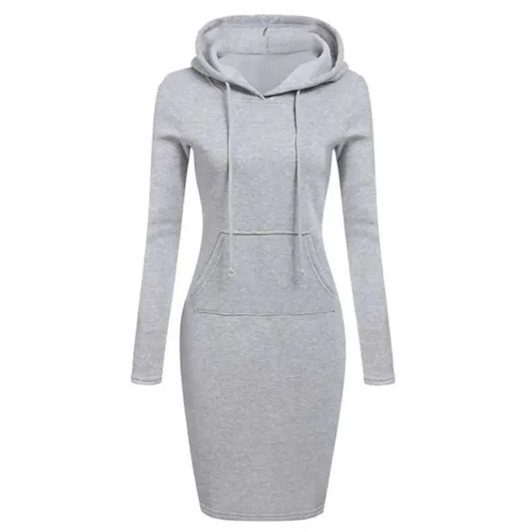 Ladies Dress Autumn Women Hooded Dresses Hoodies Women Sweatshirts Women Hoodies Dress Tops Ladies Clothing - Image 4