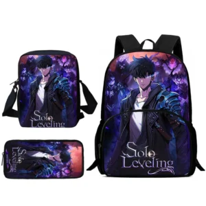 Child Backpacks Anime Solo Levelings Shoulder Bag Pencil Case Pupil Large Capacity School Bags for Boys Girls Best Gift - Image 4