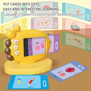 Giraffe Flash Card Reader Sight Words Language Games Learning English Russian Machine Kids Early Education Toy for Toddlers Gift - Image 4