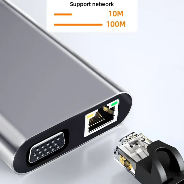 11-in-1 USB C Docking Station USB C HUB Type C to HDMI 4K USB 3.0 5Gbps Transmission USB Splitter Adapter For Laptop Macbook - Image 6