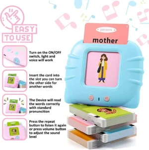 Early Education Flash Card Talking Flashcards for Kids Preschool Electronic Early Education Machine Gift Toddlers Montessori Toy - Image 4
