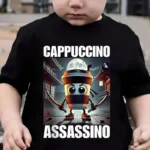 Y2k Boys Girls Italian Brainrot Animals Kids T-shirt Tung Tung Tung Sahur Short Sleeve Tops Funny Meme Cute Tee Summer Clothing