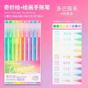 198/6 PCS Morandi Gel Pen Student Diary Scrapbook Painting DIY Gel Pen Set Coloring Book Drawing Doodling Pen School Supplies - Image 6