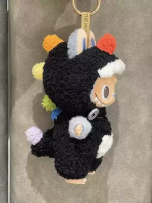 17CM Labubu Macaron NNO Dollo Doll Hanging Ornament Handmade Cloth Pullip Stand Posture Toy Dolls Collectible Doll clothes - Image 5