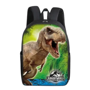 Dinosaur print backpack for primary and secondary school students, children's large capacity backpack, backpacks
