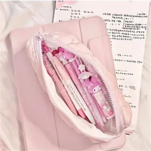 Kawaii Cartoon Hello Kitty Pencil Bag Large Capacity Pencil Case Cute Kt Cat Girl Makeup Bag Student School Office Stationery - Image 5
