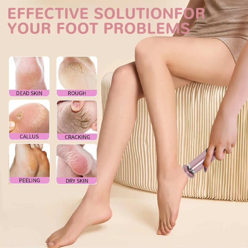 Foot Care Tool 2-in-1 Foot and Hand Electric Care Tools,Polish and Smooth,Shine Toenails Electric Callus Remover Pedicure File - Image 5