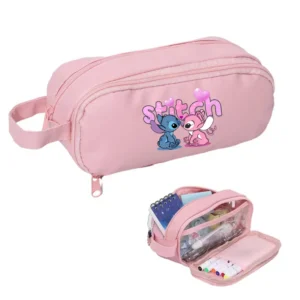Lilo & Stitch Kawaii Pencil Case Disney Fashion Large Capacity Pen Pouch Pencil Bag Boy Girl Cartoon Anime Cute Stationery Bags - Image 5