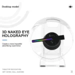 12CM MINI 3D Hologram Fan 3D Holographic Projector HD Holographic Projector for Stores Bars Party Xmas Advertising Display Light