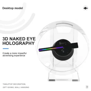 12CM MINI 3D Hologram Fan 3D Holographic Projector HD Holographic Projector for Stores Bars Party Xmas Advertising Display Light