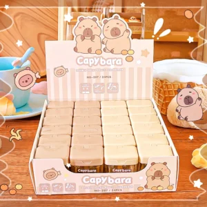 kawaii stationery back to school supplies classroom school useful accessories cute capybara pencil sharpener teacher supplies - Image 6