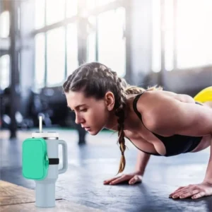 Mini Neoprene Water Bottle Pouch with Adjustable Strap Solid Color Bottle Bag Storage Sleeve for Stanely Tumblers Mugs Cups - Image 3