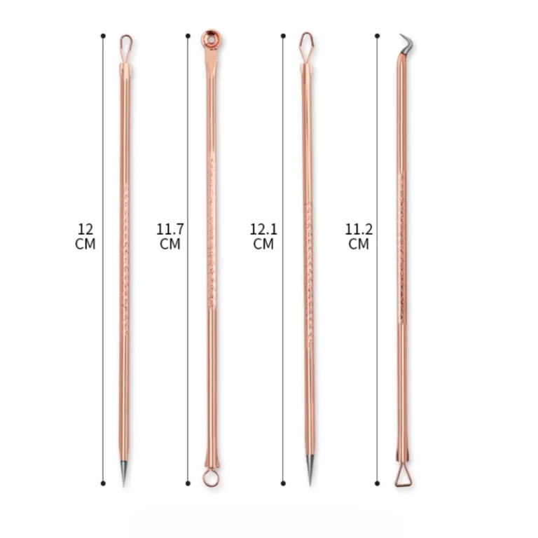 4Pcs Blackhead Removal Needles Black Dots Cleaner Stainless Steel Spot Extractor Acne Treatment Needle Face Clean Care Tool - Image 6