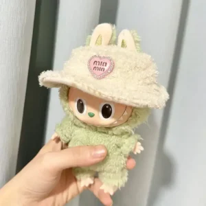 For Labubu V1 V2 Idol Cute Doll Clothes Fashion Sweater Outfit Accessories Sitting Party Pink White - Image 4