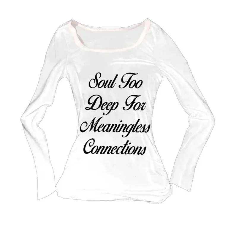 Retro Y2k Women's T-shirt with double-sided letter print pattern long sleeved T-shirt Harajuku Aesthetic Street American Emotion - Image 4