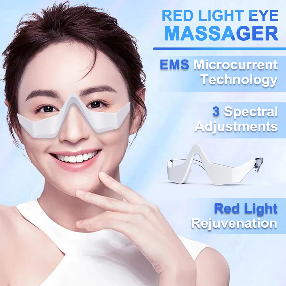 EMS Undereye Redlight Eye Massage Instrument Beauty Device Dark Circles Anti-eye Wrinkles Essence Introducer Eye Beauty Device - Image 4