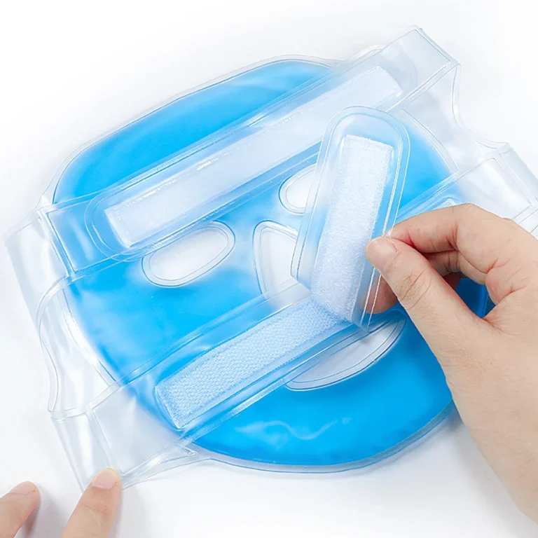 Face Cooling Mask Gel Eye Mask Ice Pack Cooling PVC Hot Cold Therapy Skin Care Tool Gel Face Mask Skin Firming Spa Sleep Mask - Image 4