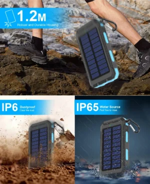 Xiaomi 50000mAh Solar Power Bank Portable Charging Poverbank External Battery Charger Strong Light LDE Light for iphone Samsung - Image 5