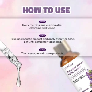 30ML Bakuchiol Serum With Retinol Skin Moisturizing & Firming Smooth Fine Lines Essence for Wrinkles Anti-aging Serum for Women - Image 5