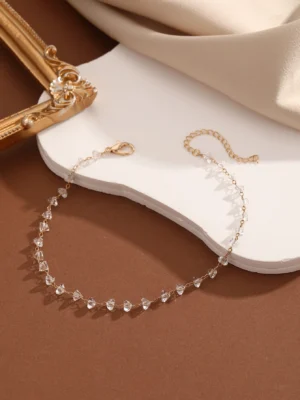 QIAMNI Summer Bohemia Crystal Cubic Zirconia Anklet For Women Girls Ankle Bracelet Leg Chain Beach Party Travel Foot Jewelry - Image 4