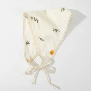 Fabric Printing Triangle Scarf Flower Hair Bands Turban Bandana Headbands For Women Sweet Retro Headwarps Hair Accessories - Image 3
