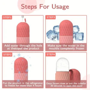 Ice Roller for Face & Eye Beauty Self Skin Care Tools Ice Holder Facial Cube Gua Sha Face Massage Ice Mold for Face Skin Tighten - Image 6