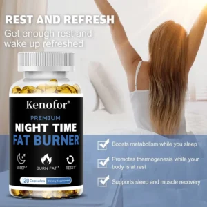 Nighttime Fat Burner Supplement - for Weight Loss, Boost Metabolism, Suppress Appetite Diet,Healthy Weight Management - Image 5