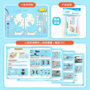 DIY Bionic Electric Snail Model Physical Science Experiment Tool Pack Teaching Aids for Kids Educational Toys Building Block - Image 3