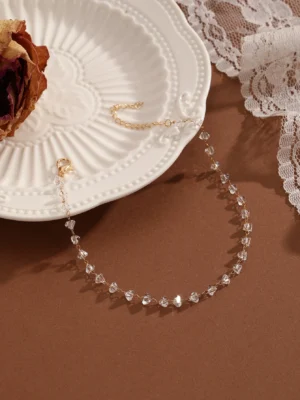 QIAMNI Summer Bohemia Crystal Cubic Zirconia Anklet For Women Girls Ankle Bracelet Leg Chain Beach Party Travel Foot Jewelry - Image 5
