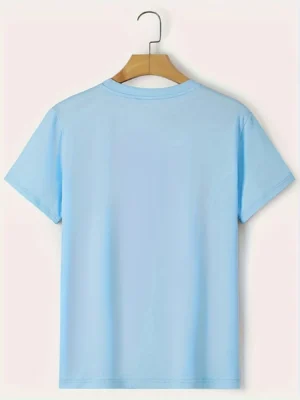 Men's 100% Pure Cotton Summer Loose Fitting Oversized Paris Print Casual Slim Fit Round Neck Short Sleeved T-shirt Top - Image 5