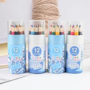 2 Set 3.5 Inch Colored Lead, Short Pencil Paint Pen Wooden Lead Pencils