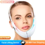 EMS Double Chin V Shape Lift Belt Facial Lifting Massager 5 Modes Face Slimming Vibration Face Lift Tighten Device Skin Care