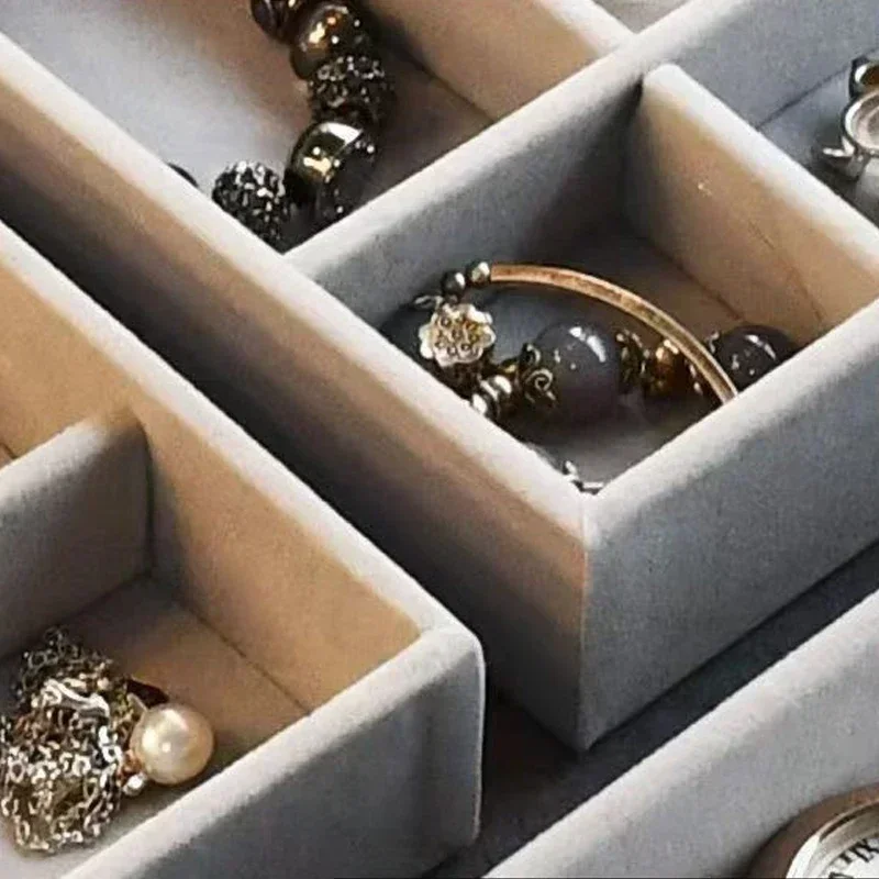2025 New Capacity High-grade Exquisite Anti-oxidation Three Drawer Desktop Jewelry Bracelet Ring Jewelry Large Storage Box - Image 5