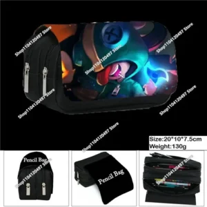 Children's All Kinds Pencil Bag Nylon Pencil Case Children Black To School Supplies High Quality Stationery Bag - Image 2