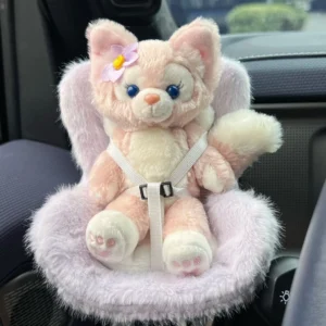 15-17cm doll Seat Labubu carseat Safety Seat Cute Doll Air Outlet Aromatherapy decoration high-grade Car Interior Decoration - Image 2
