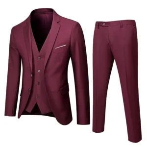 Slim Fit Wedding Suit Set for Men Korean Style Best Man Marriage Ceremony Clothes Two Piece Set Business Professional Formal - Image 4